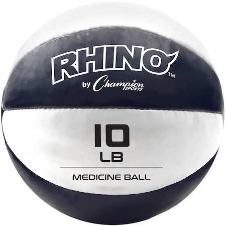 Champion Sports Leather Medicine Ball, 4kg, 10"D MB9