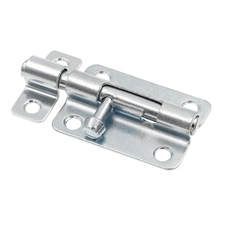Prime-Line Door and Gate, Slide Barrel Bolt Latch 3 inch with Screws, Zinc Plated, Rust Resistant (Single Pack) U 117550
