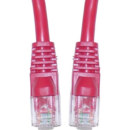 Cable Wholesale CableWholesale 10X8-07105 Cat6 Red Ethernet Patch Cable; Snagless Molded Boot; 5 foot 10X8-07105