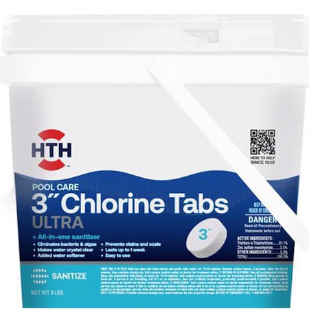 Hth Pool Care 3in Tablet Chlorinating Chemicals 8 lb 42056