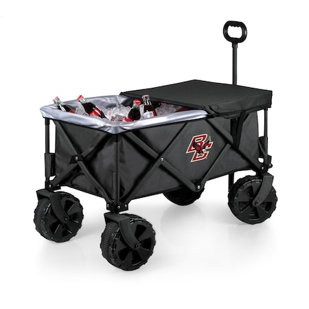 Picnic Time Family Of Brands NCAA Boston College Eagles Adventure Wagon Elite All-Terrain Folding Beach Wagon 741-85-679-054-0