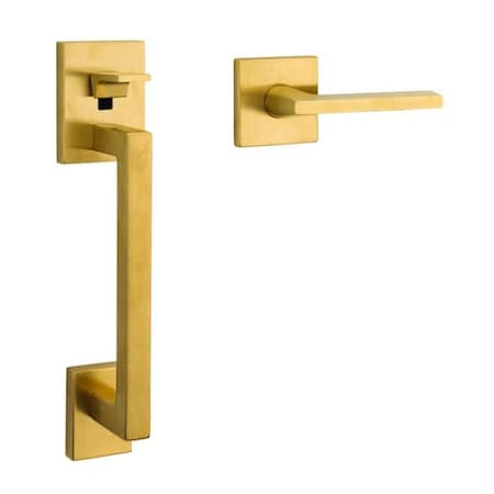Baldwin Baldwin Minneapolis Sectional Left Hand Handleset Less Deadbolt Lifetime Satin Brass Finish 85390044ACLH