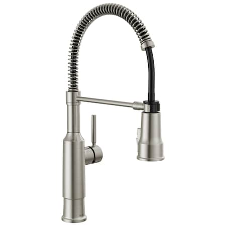 Delta Theodora Single-Handle Pull-Down Spring Kitchen Faucet 18804Z-SP-DST