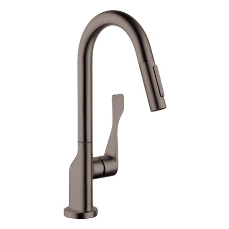 Axor Citterio Prep Kitchen Faucet 2-Spray Pull-Down, 1.75 GPM in Brushed Black Chrome 39836341