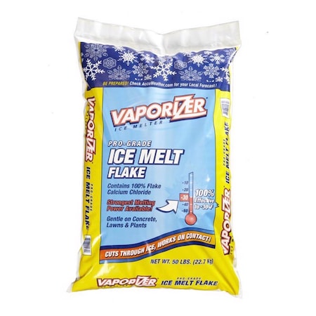 Vaporizer Pro-Grade Calcium Chloride Flake Ice Melt 50 lb VP-CF50BG