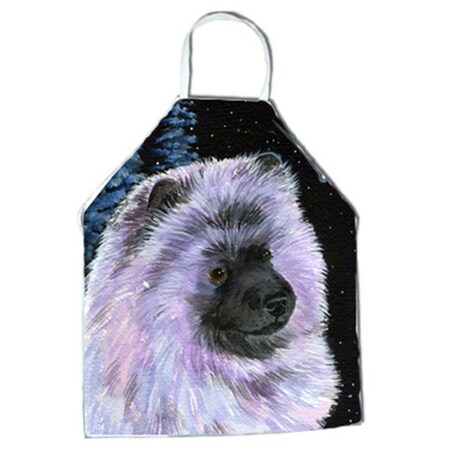 Carolines Treasures Starry Night Keeshond Apron - 27 x 31 in. SS8412APRON