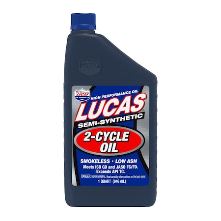 Lucas Oil Semi-Synthetic 2-Cycle Racing Oil, 32 Oz. 10110