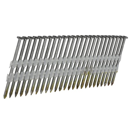 Numax 21 Deg. 2-3/8in x 0.113in Plastic Collated Brite Finish Full Round Head Smooth Shank Framing Nails FRN.113-238B500