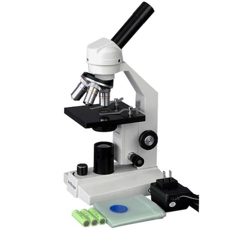 Amscope M200 Monocular LED Student Compound Microscope 40X-640X Magnification With 1MP Digital Camera M200A-LED-E