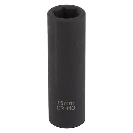 Vulcan Deep Impact Socket, 15 mm Socket, Black Phosphate MT6580213