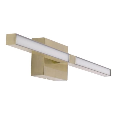 Westgate ROTATABLE SLIM VANITY 24in 20W 5CCT 1400LM C90 DIM, GOLD, 27K/30K/35K/40K/50K, Brushed Bruss LVS-24-MCT5-BB