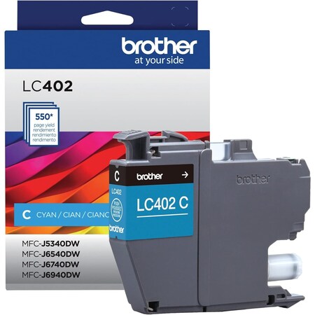 Brother Standard Yield Cyan Ink Cartridge LC402CS