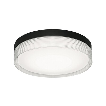 Afx Tribeca, LED Flush Mount, 16"W, Black TRBF16LAJUDBK