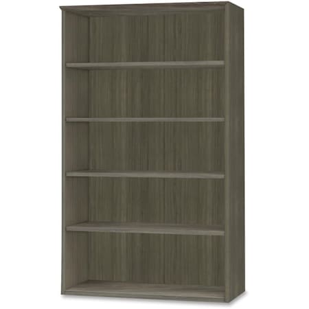 Mayline Medina Series Bookcase - Gray Laminate, 5-Shelf MLNMVB5LGS