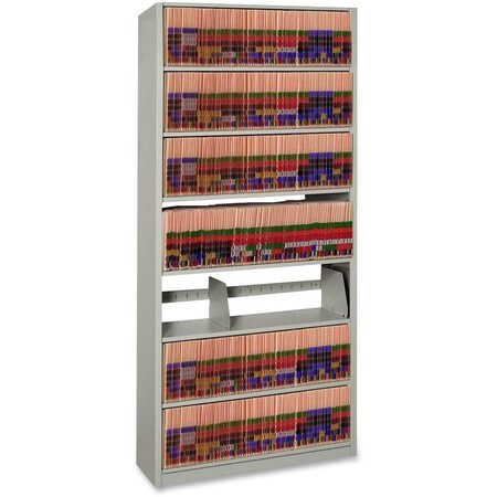 Datum Storage Shelving Starter, 76"x12"x36", Tan Met. 761236-S7P
