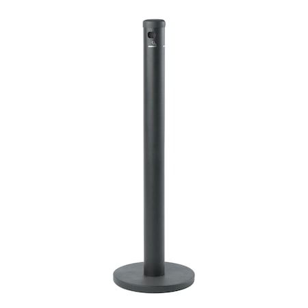 Aarco Floor Sting Cigarette Receptacle, Waterproof w/a Black Finish, 30lb Weighted Base SB40F