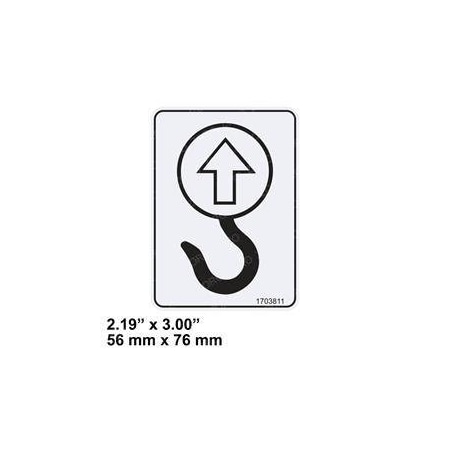 Jlg REPLACEMENT DECAL, LIFT HERE 1703811