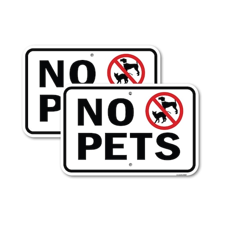 Signmission No Pets, Heavy-Gauge Aluminum Rust Proof Parking Sign, 18" x 24", A-1824-24987 A-1824-24987