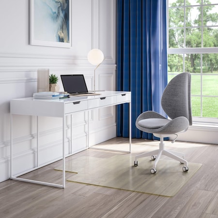 Deflecto OceanMat for Hard Floors, 45x53 w/Lip CM2G232OCB