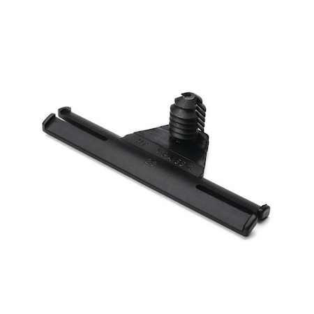 Hellerman Tyton Standoff Bundling Clip, 2.2" Long, 0.02 - 0.03" Panel Thickness, PA66HIRHS, Black, 500PK 151-00074