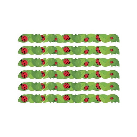 Eureka Ladybugs Extra Wide Deco Trim, 37 Feet Per Pack, 6PK 846342