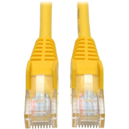 Eaton Tripp Lite Series Cat5e 350 MHz Snagless Molded UTP Ethernet Cable RJ45 M/M, PoE - N001-001-YW