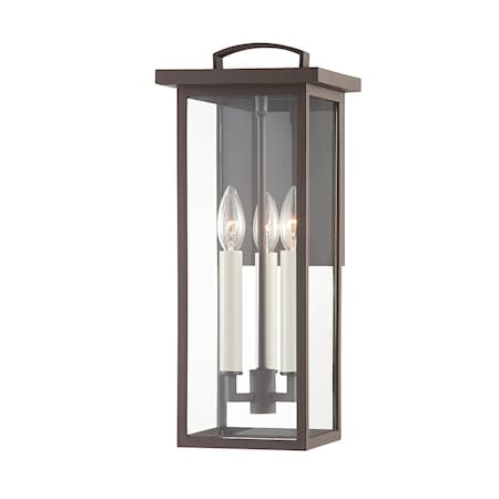 Troy Lighting Eden 3 Light Wall Sconce 7.5 In. Textured Bronze B7522-TBZ