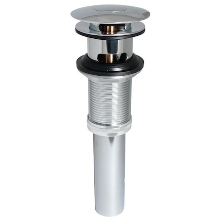 Stylewise Pushbutton Sink Drain, 1-1/4 in Connection, Brass K820-75
