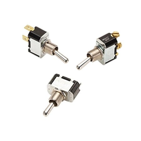 Carling Technologies Toggle Switch, SPST, 2 Connections, Off/On, 1 hp, 10A at 250V AC, 15A at 125V AC 2FAA01-73