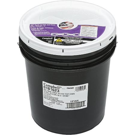 Campbell 3/8'' 75 ' Zinc-Plated Carbon Steel Coil Chain 181623