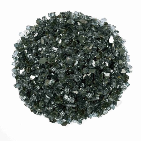 Msi 0.25 Cu. Ft. 0.5 In. 20 Lbs. Galaxy Black Fireglass Rock ZOR-FIRGLS-0104