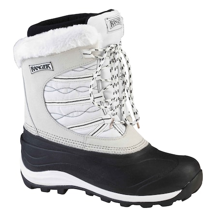 Ranger Women's Winter Boots, 9 M, Leather, 10 in H RPW119