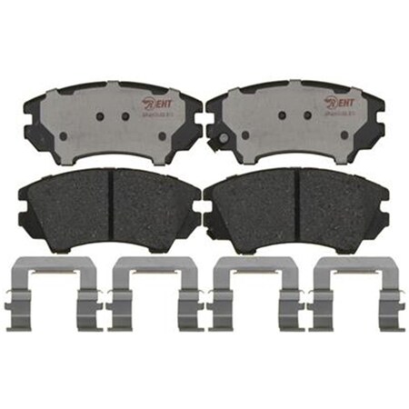 R/M Brakes RM Brakes EHT1404H Ceramic Brake Pad Set With Hardware R53-EHT1404H