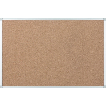 Mastervision Cork Bulletin Board, 18" X 24", Aluminum Frame CA02409214