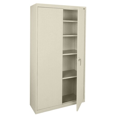 Sandusky Lee Light Duty Welded Steel Storage Cabinet, 36x18x72, Putty VF41361872-07