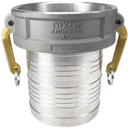 Dixon Cam/Groove, Coupler x Hose, Shank 6", AL G600-C-AL