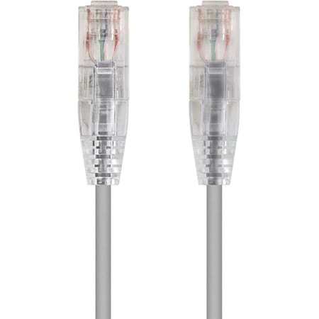Monoprice Slim Cat6 Utp Cable, 14 ft.Gray 13549