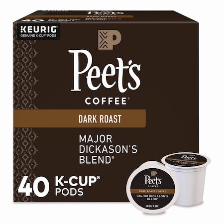 Peets Coffee & Tea Major Dickason's Blend K-Cups, 0.44 oz, 40PK 5000367923