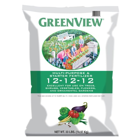 Greenview Fruits/Vegetables 12-12-12 Fertilizer 33 lb 22-00564