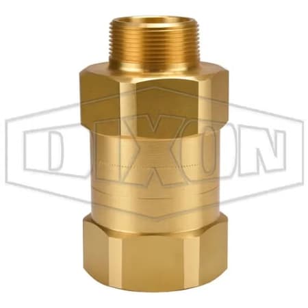 Dixon Safety Check Valve, 1-1/2 in, FNPT, Brass Body SCVM12