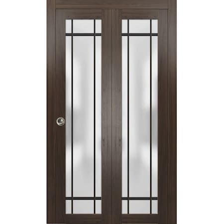 Sartodoors Sliding Closet Bi-fold Doors Planum 2112 Solid Core Modern Interior PLANUM2112BF-CA-64 x 96 (2* 32x96)