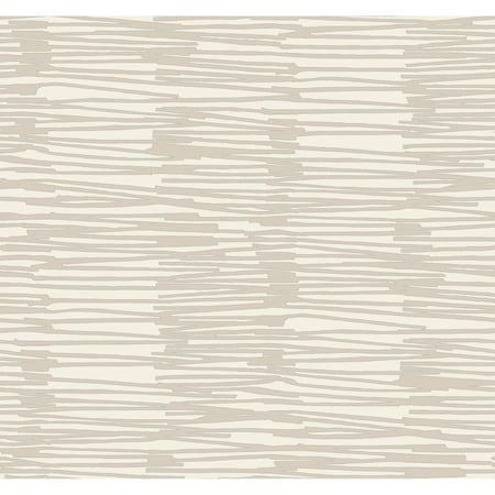 York Wallcoverings Water Reed Thatch Linen and Silver Wallpaper AG2093