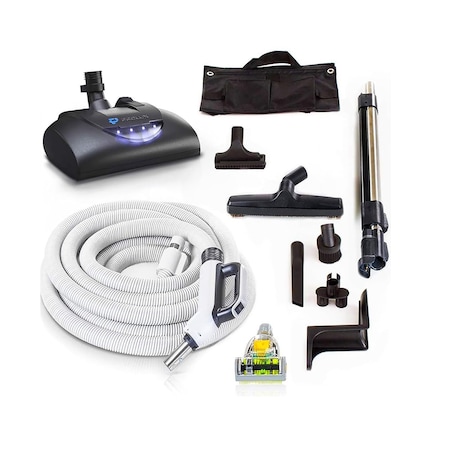 Prolux Premium Prolux 35 ft Universal Central Vacuum Hose Kit With North American Power Nozzle PL35