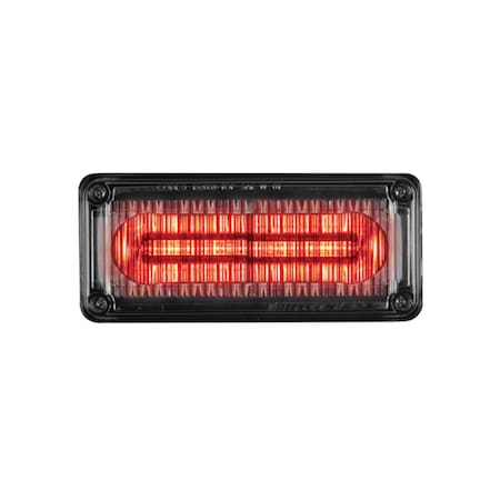 Code 3 Perimeter Light, Clear Lens, Red LED, 3"X7" 3712CR-75