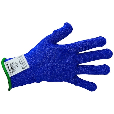 Workhorse Color-Coded Cut-Resistant Hand Protection Gloves, FDA-Compliant, A8, 13 Gauge WH A513-BLU-XS