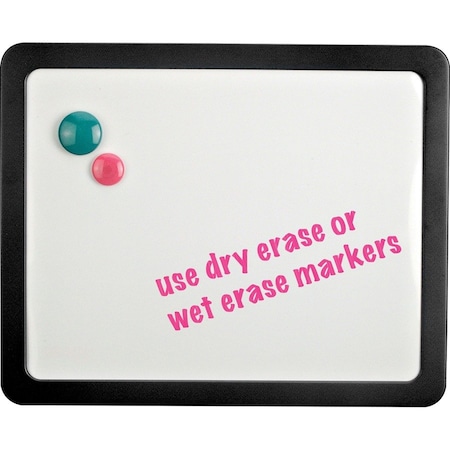 Lorell Magnetic Dry-Erase Board, Black Frame LLR80664