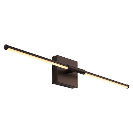 Jonathan Y Makena 28" Modern Minimalist Dimmable Integrated LED Metal Wall Sconce, Oil Rubbed Bronze JYL7022D
