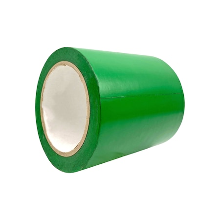 Wod Tape PVC, Kelly Green, 6 inch W., 36 yards L., 5 mil Thickness, 8 PK WOD VTC365-06000-8-36-KGR