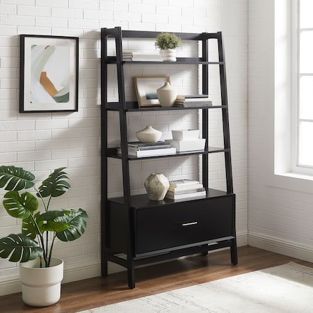 Crosley Landon Large Etagere Bookcase CF1110-MB