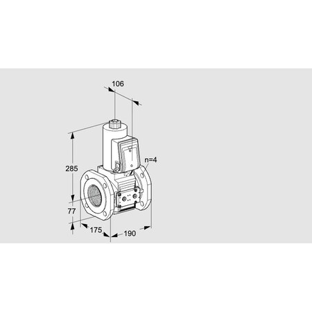 Honeywell Kromschroder VLV ASSY, SOLND, 2.5 ANSI FLG, GAS , VAS6T65 KS88202801